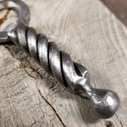 Handcrafted Forged Bottle Opener with Twist Handle and Ball