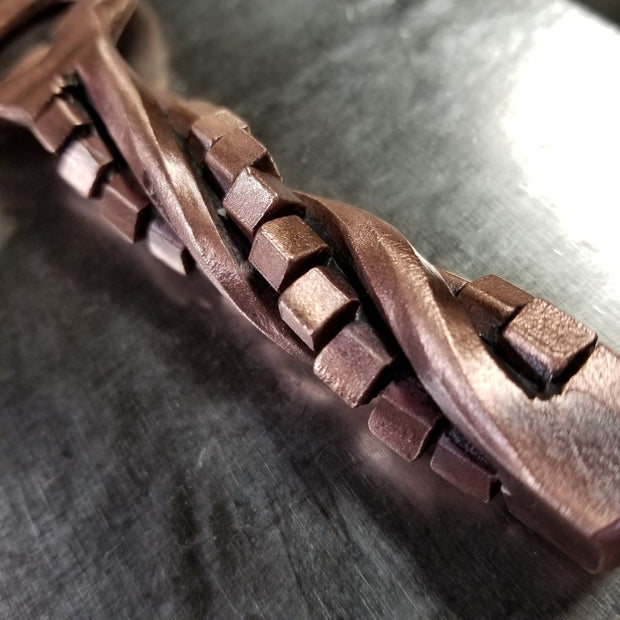 Handcrafted Forged Solid Copper Cubic Twist Bottle Opener