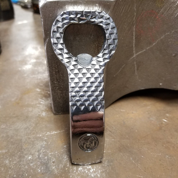 Handcrafted Polished Forged Rasp Bottle Opener