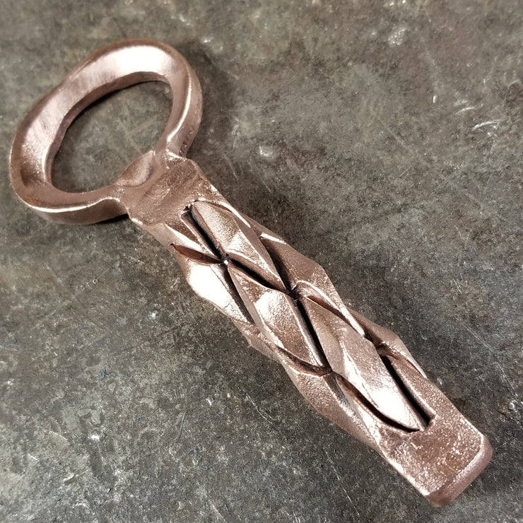 Handcrafted Forged Solid Copper Pineapple Twist Bottle Opener – MOUNTAIN  ELEMENT