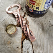 Handcrafted Forged Solid Copper Cubic Twist Bottle Opener