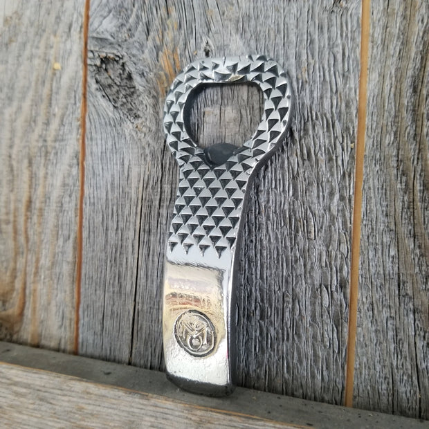 Handcrafted Polished Forged Rasp Bottle Opener