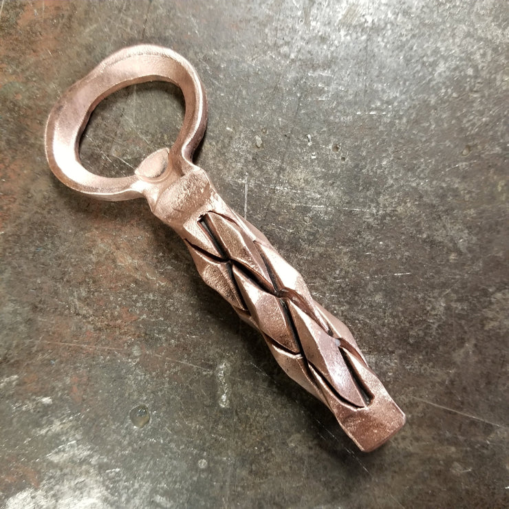 Handcrafted Forged Solid Copper Pineapple Twist Bottle Opener – MOUNTAIN  ELEMENT